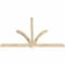 Ekena Millwork Redmond Rough Sawn Timber Gable Bracket, Douglas Fir, 108"W x 72"H x 4"D x 4"F, 16/12 Pitch GBW108X72X0404RED00RDF - alternate 4